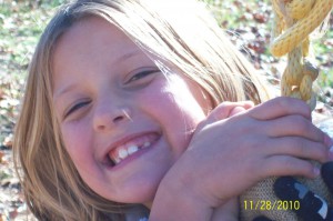 Megan Having Fun on the Rope Swing!